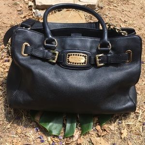 Michael Kors Work 👜 Tote Leather Handbag Black